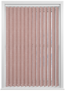 Flori Faux Suede (Blackout), Tickled Pink - Vertical Blind